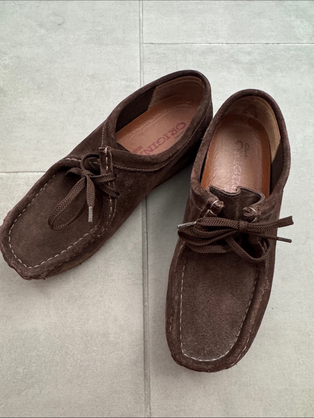 Clarks Originals Wallabee Dark Brown Suede Chukka Moccasin Boots